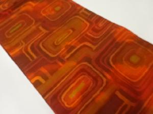 変わり石畳模様織出し名古屋帯